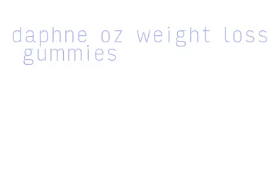 daphne oz weight loss gummies